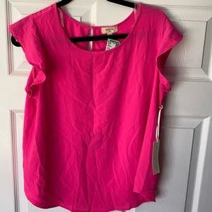 BNWT Chocolate hot pink blouse